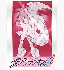 Zero Two Zero 2 02 - Darling in the FranXX Vaporwave Waifu Poster