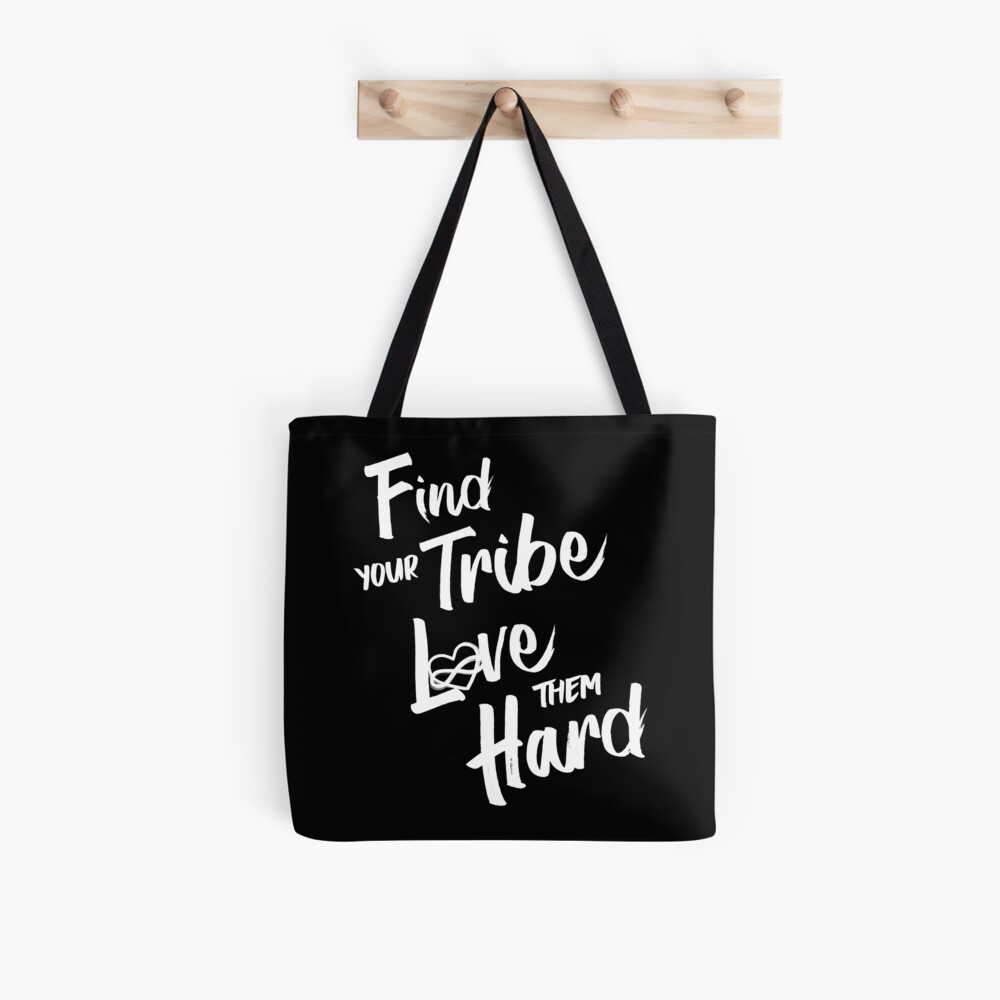 Find Your Tribe - Poly Infinite Heart Tote Bag