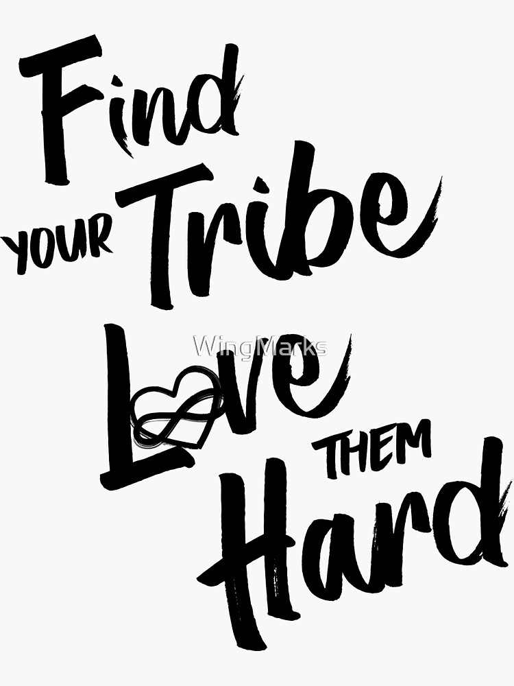Find Your Tribe - Poly Infinite Heart by WingMarks