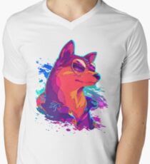 Cyber Inu Men's V-Neck T-Shirt
