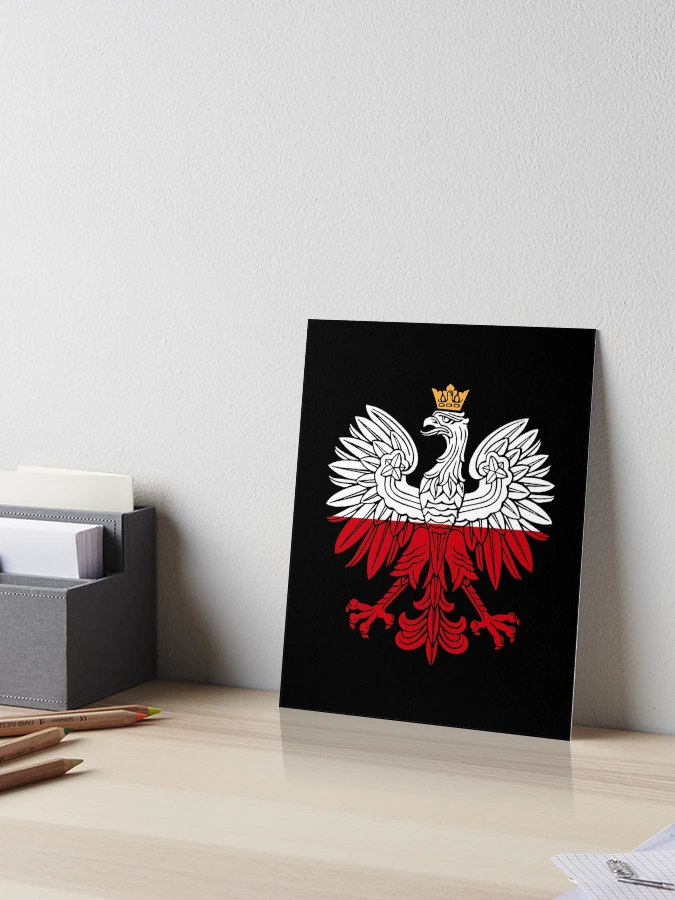 polish-white-eagle-poland-polska-design-art-board-print-for-sale-by-pugswagclothing-redbubble