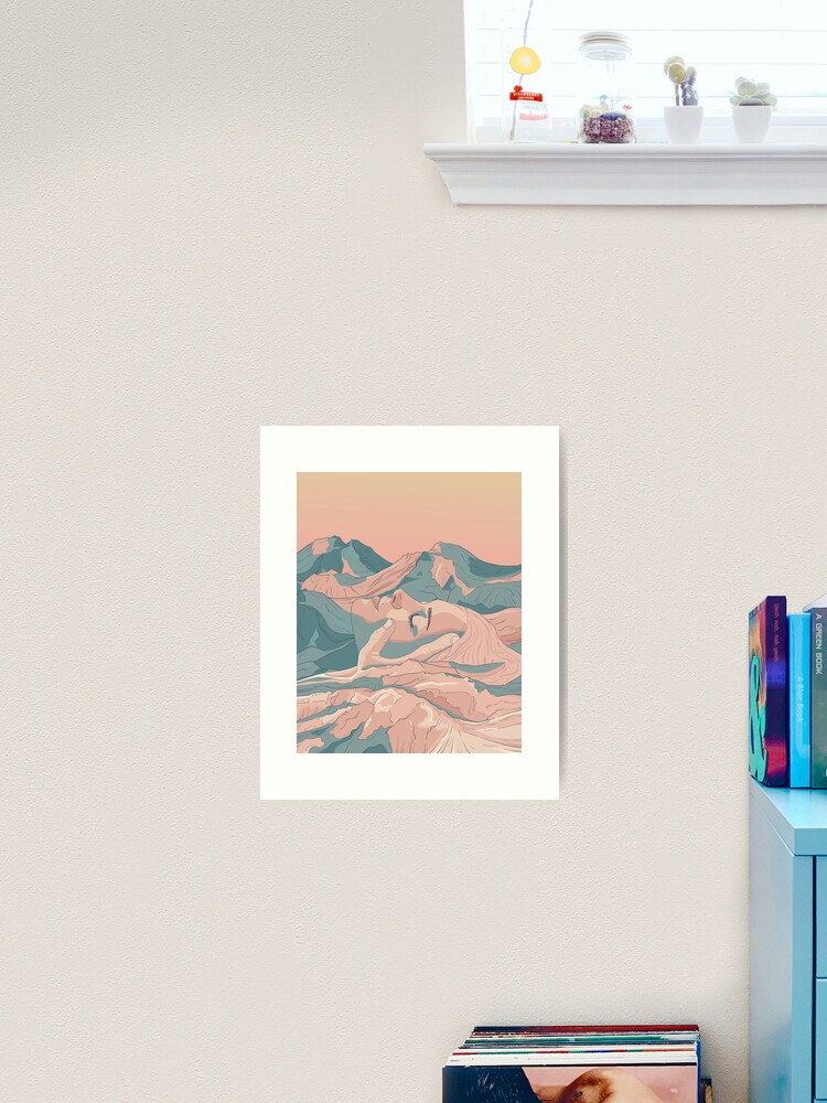 Thumbnail 1 of 3, Art Print, I Saw Her Face In The Mountains designed and sold by Amanda Iglesias.