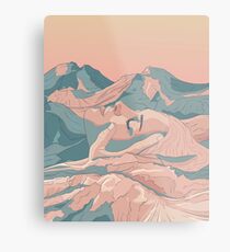 I Saw Her Face In The Mountains Metal Print