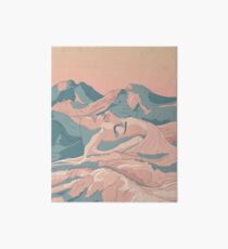 I Saw Her Face In The Mountains Art Board