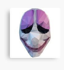 Houston Mask Payday Canvas Print