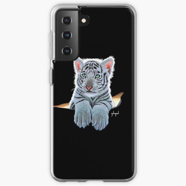 White Tiger Cub, tiger inside Samsung Galaxy Soft Case