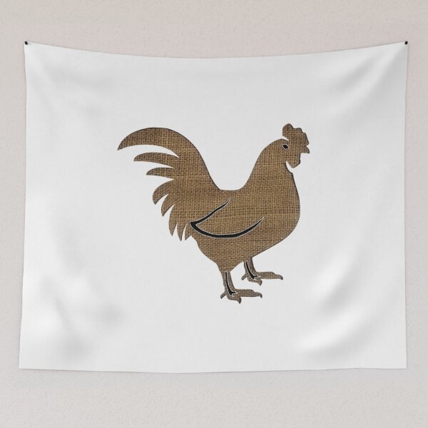 Item preview, Chicken - Burlap designed and sold by cabindog.