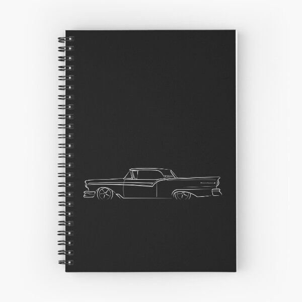 Item preview, 1957 Ford Fairlane 500 Skyliner - profile stencil, white designed and sold by mal-photography.