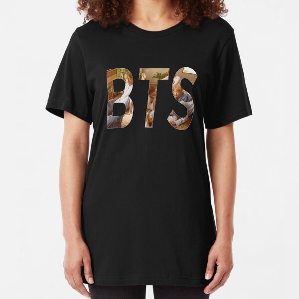 BTS Logo Slim Fit T-Shirt