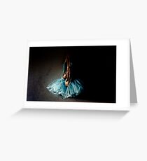 Dramatic Ballet Tutu on Old Wall Greeting Card