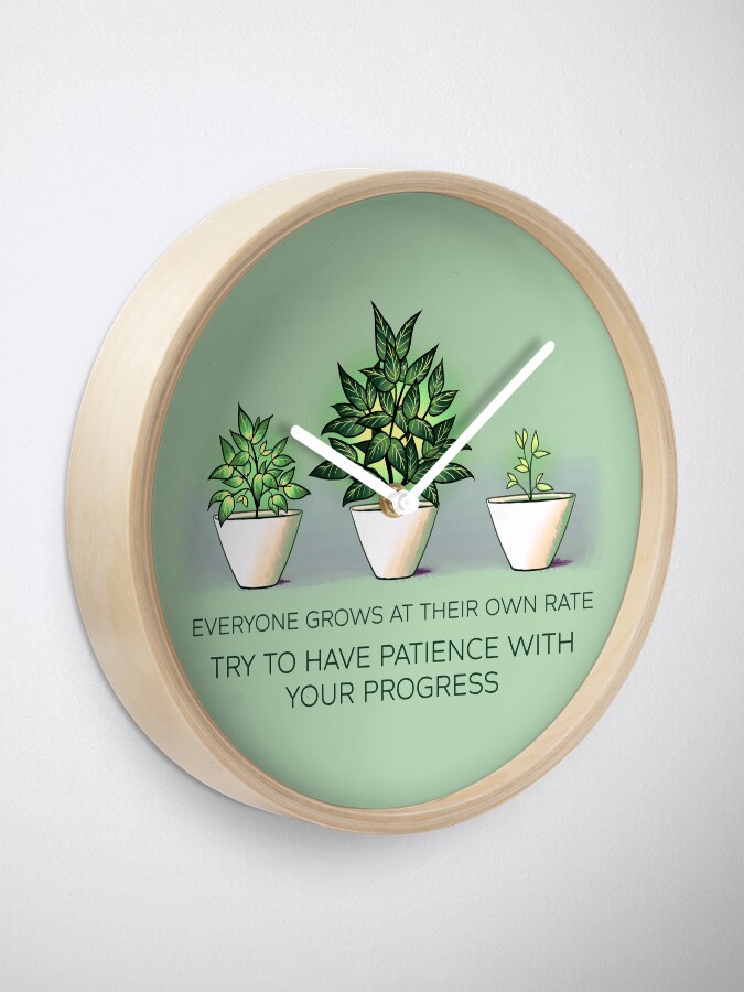 Alternate view of Everyone Grows at Their Own Rate Clock