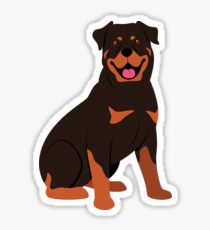 My Buddy the Rottweiler Sticker