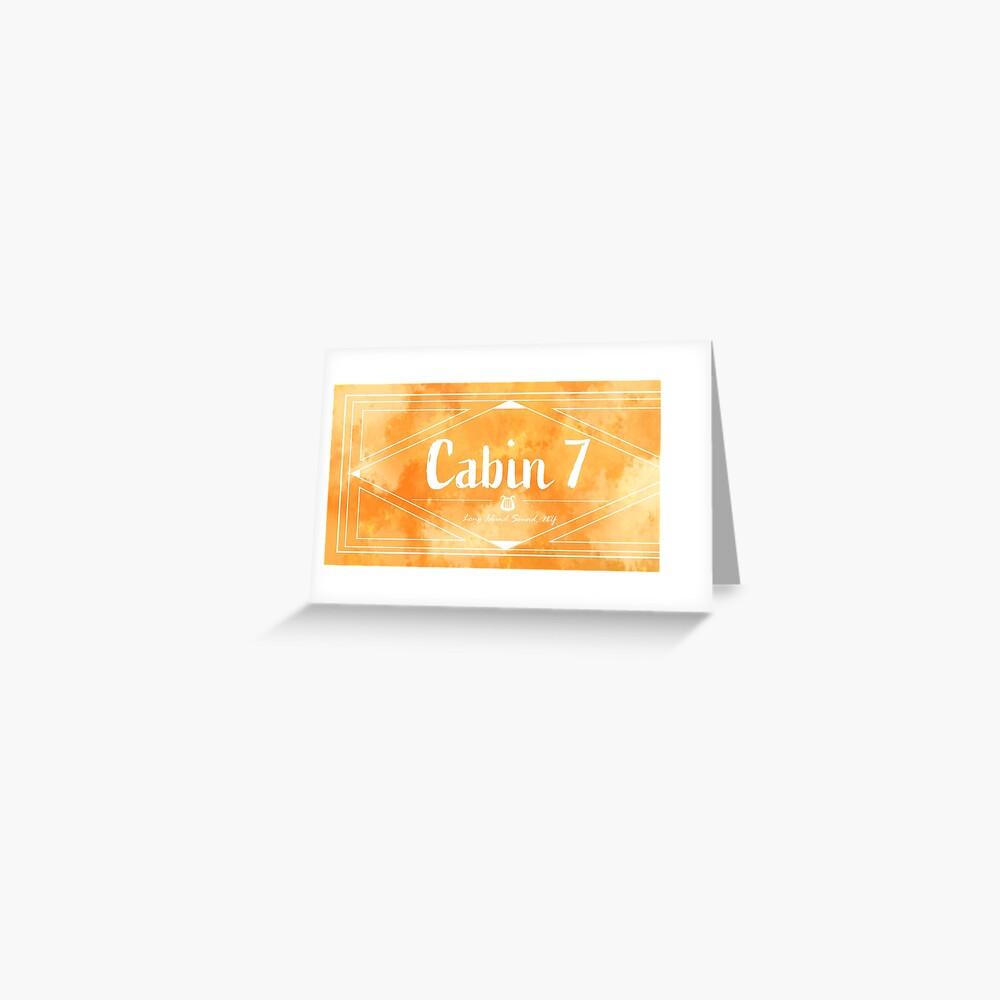 "cabin 7 apollo" greeting cardsavannauni redbubble