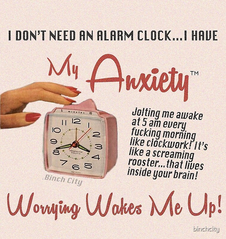"Anxiety Alarm" by binchcity Redbubble
