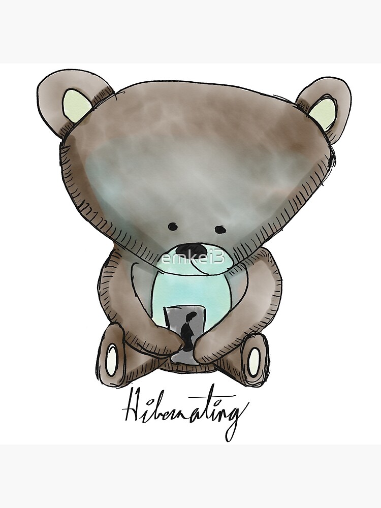 Hibernating Bear get well card – Graphic Anthology