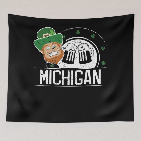 Aperçu de l'œuvre St Pattys Outfit Michigan Vintage St Patricks Day créée et vendue par shoppzee.