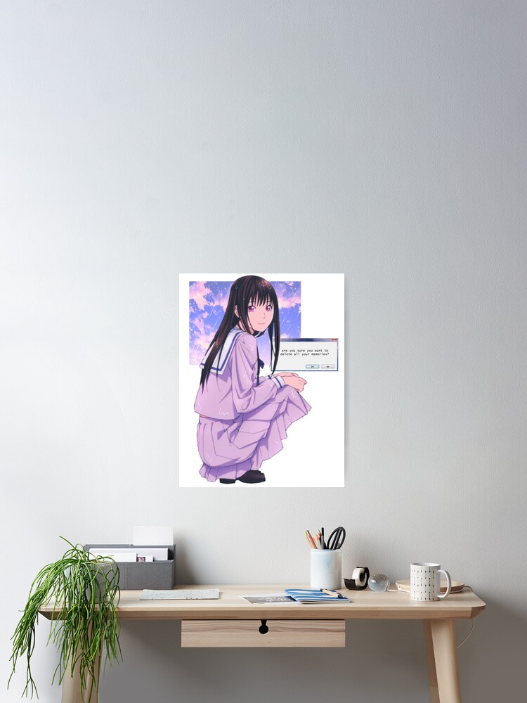 Noragami Hiyori Aesthetic Vaporwave  Photographic Print for Sale by mik  kan