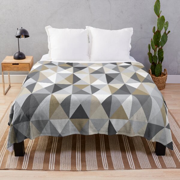 Item preview, Stone Mid Century Modern Triangle Print designed and sold by Elsy's Art.