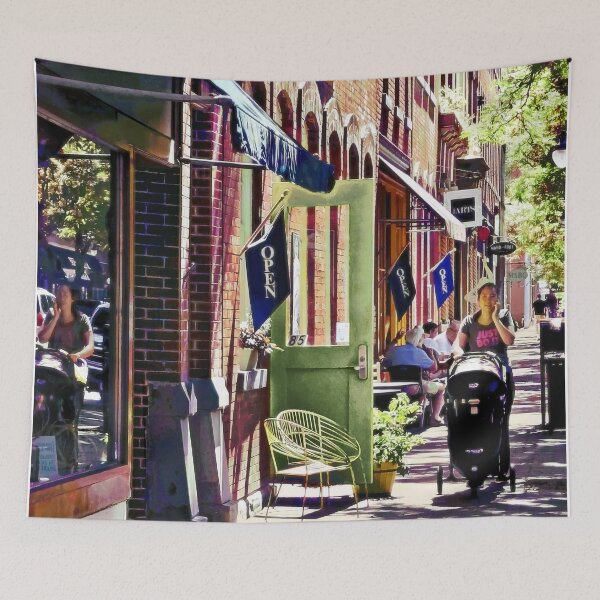 Item preview, Corning NY - Strolling Down Market Street designed and sold by Susan Savad.