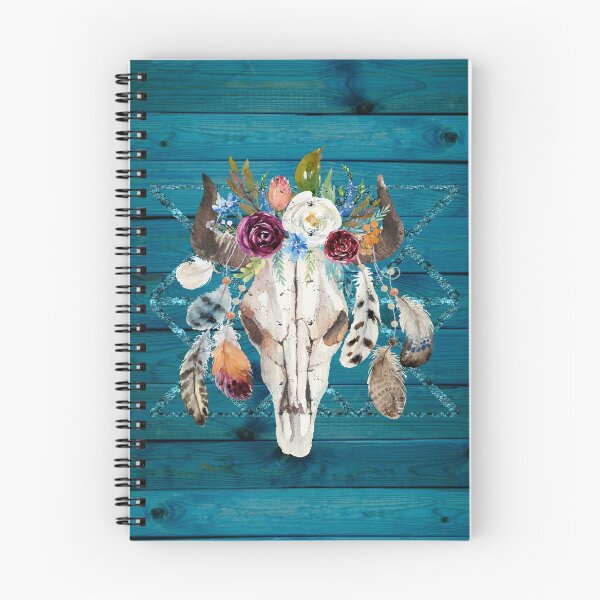 Item preview, Southwestern Rustic Boho Glam Longhorn Skull Feathers designed and sold by Glimmersmith.