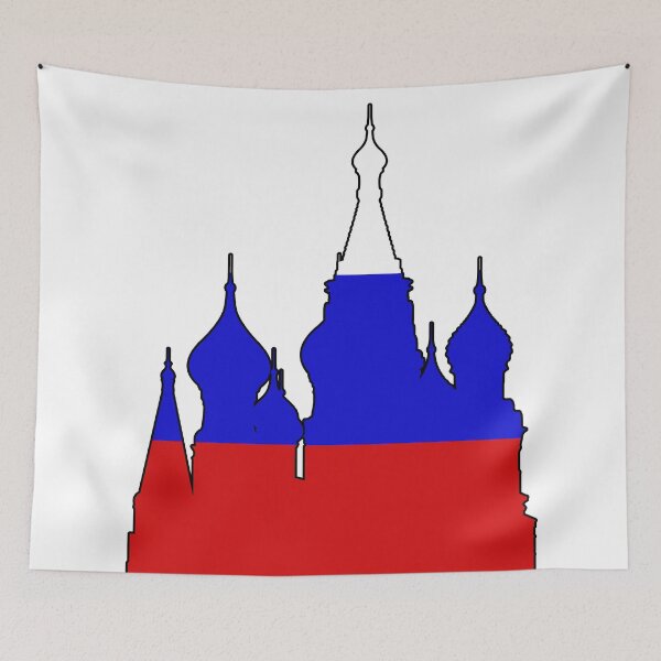 Item preview, Russia - Saint Basil's Cathedral (Flag) _010 designed and sold by travelingblog.