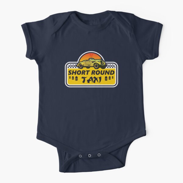 Short Round Taxi Short Sleeve Baby One-Piece
