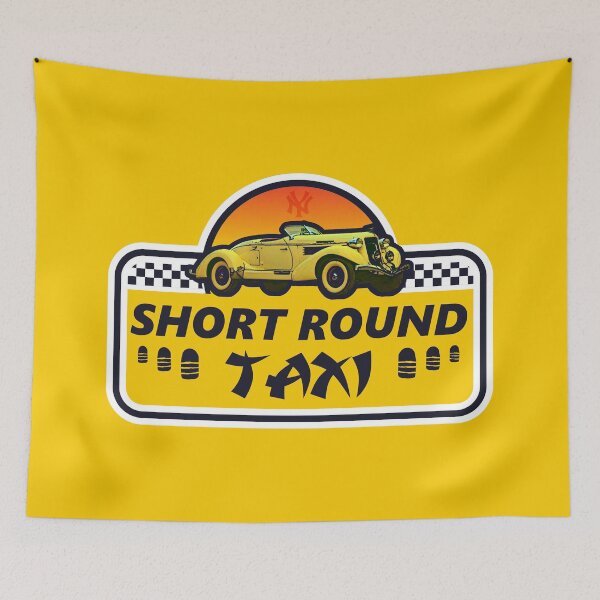 Item preview, Short Round Taxi designed and sold by GoMerchBubble.