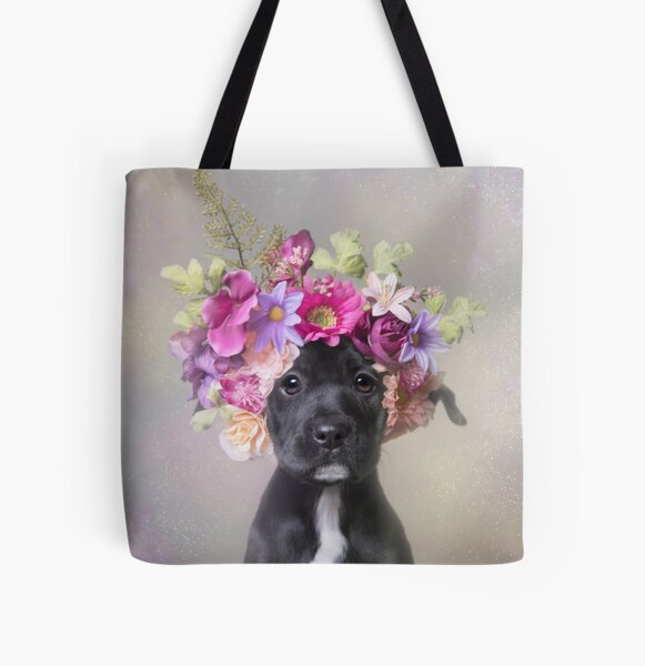 Flower Power, Joey All Over Print Tote Bag