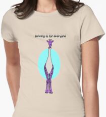 Foil Fencing Giraffe Women's Fitted T-Shirt