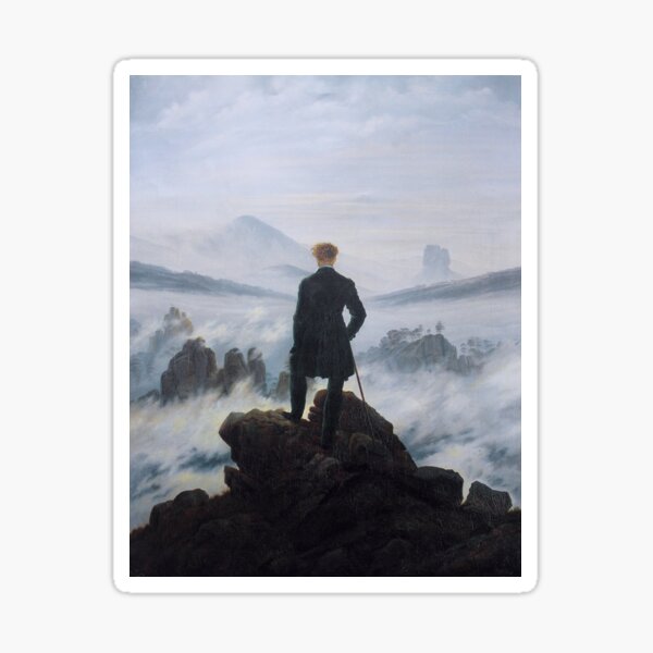 Item preview, Wanderer Above the Mist (Caspar David Friedrich) designed and sold by ArtHistorical.