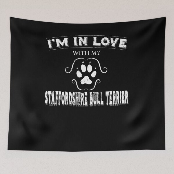 Item preview, Valintines Shirt Gift Love My Staffordshire Bull Terrier designed and sold by shoppzee.