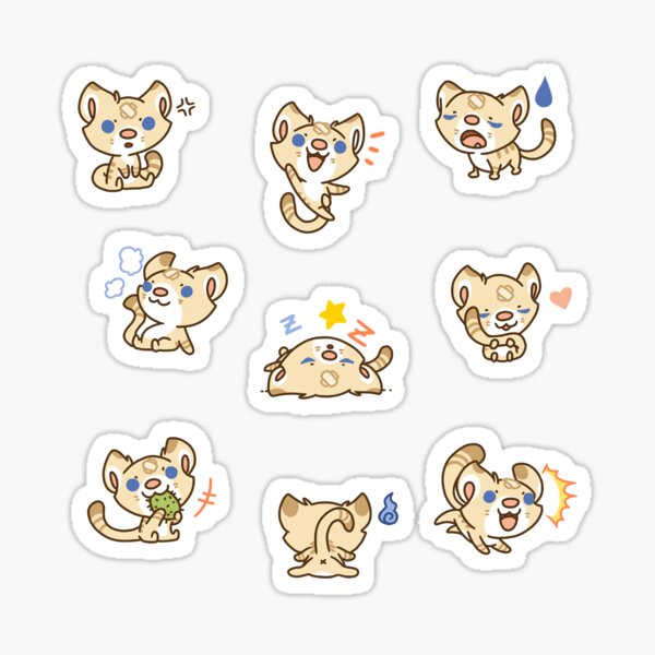 Bax the Sand Cat Sticker