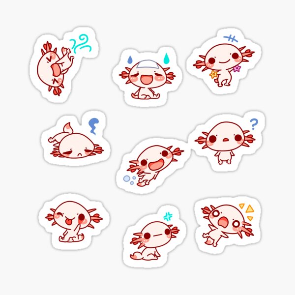 Eloise the Axolotl Sticker