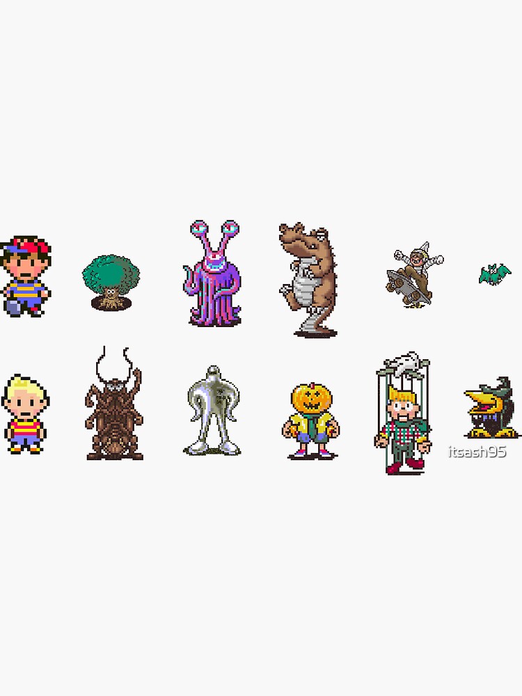 "Earthbound Stickers" Sticker for Sale by itsash95 Redbubble