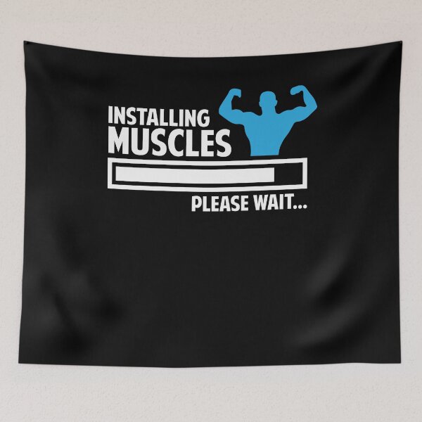Item preview, Installing Muscles Please Wait (Gym Workout) designed and sold by Superhero Gear.