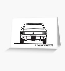 1965 Ford Mustang Back Greeting Card