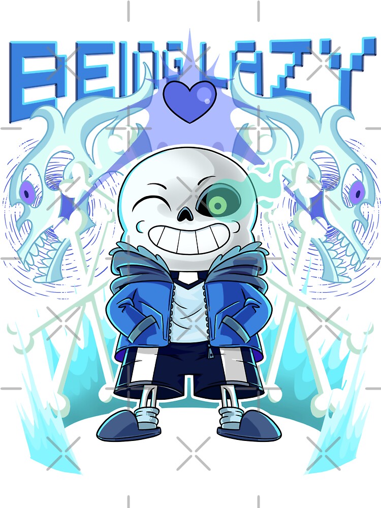 Sans Undertale Skeleton Cool Pixel Art Being Lazy Bones Baby One Piece By Alteregoshop Redbubble