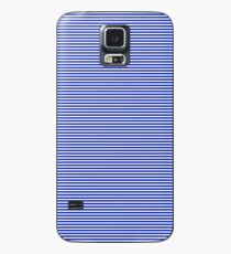 Cobalt Blue and White Horizontal Nautical Sailor Stripe Case/Skin for Samsung Galaxy