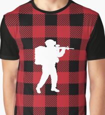 Red Buffalo Plaid - Soldier Graphic T-Shirt