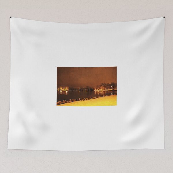 Item preview, Snowy Night at the Lake designed and sold by Alyce Taylor.