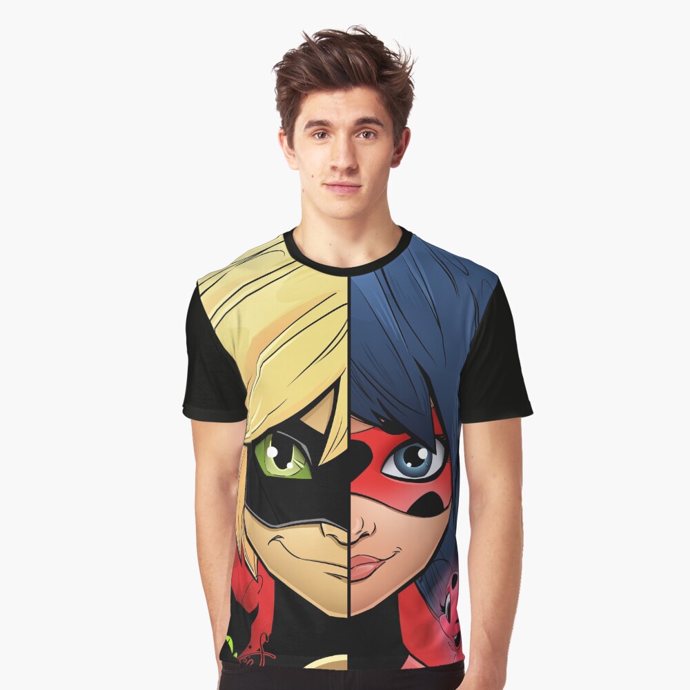 Miraculous Tales Of Ladybug And Cat Noir Graphic T Shirt