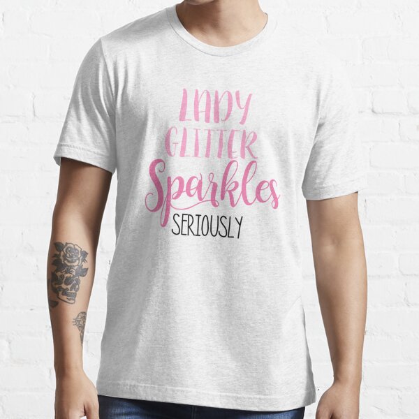 lady glitter sparkles t shirt