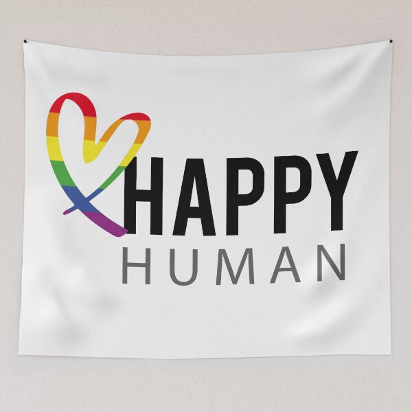 Item preview, HAPPY HUMAN WITH HEART  designed and sold by Sbbstudiodesign.