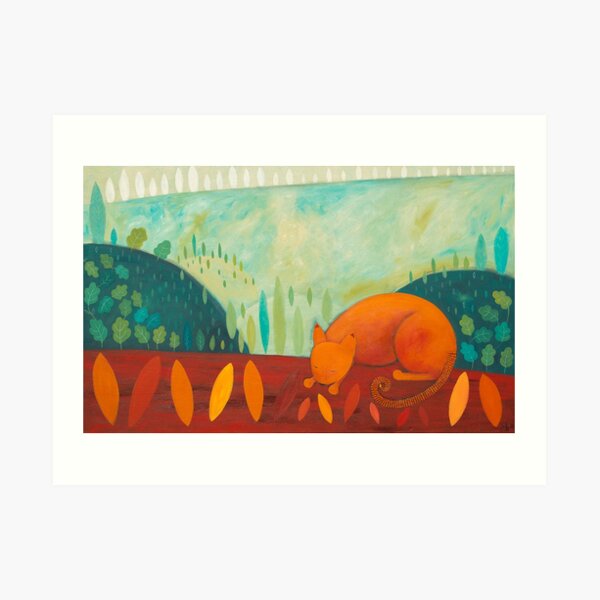 A Cat in the Bush Art Print