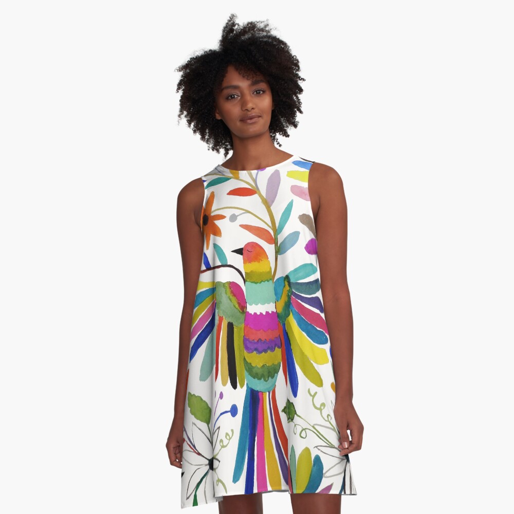 otomi bird A-Line Dress