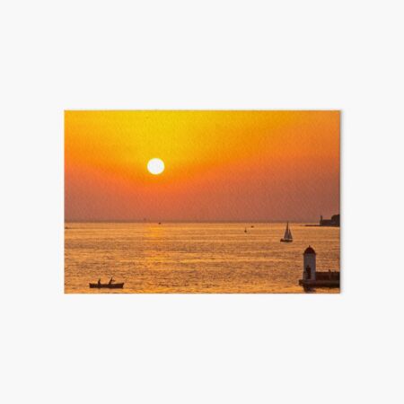 Zadar Sunset Art Board Print