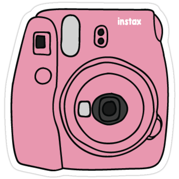 pink instax polaroid stickers by bella dickenson redbubble