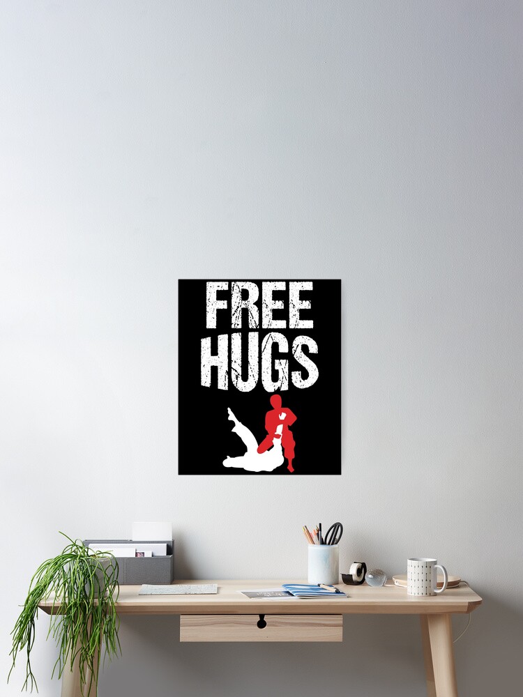 Cute Free Hugs Jiu Jitsu Bjj Martial Arts T-Shirt