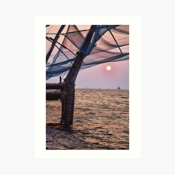 Fort Cochin, Kochi, India - Chinese Fishing Nets Art Print
