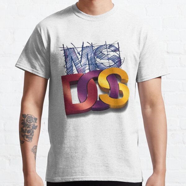MS-DOS T-Shirt (WHITE ONLY) Classic T-Shirt